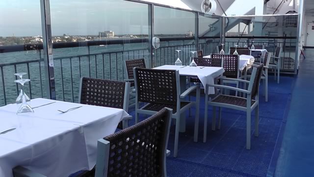 Oceanfront Dining on the ship